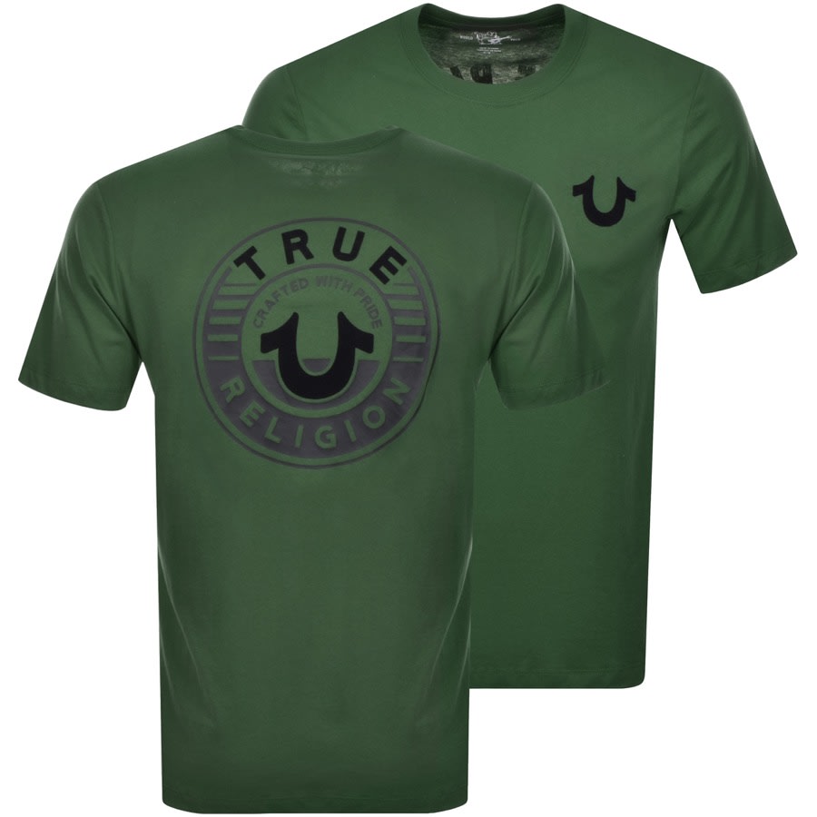 Alternative Image for ProductTrue Religion Logo T Shirt Green1
